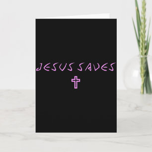 Frauen Jesus rettet Kreuz Subtil Christlich Minima Karte