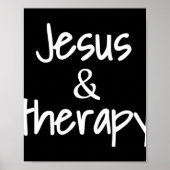 Frauen Jesus und Therapie Christlicher Spaß für Ch Poster (Vorne)