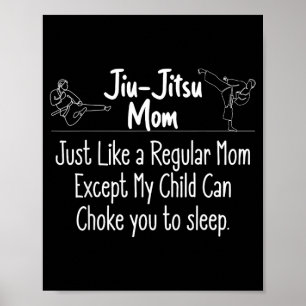 Frauen Jiu Jitsu Mutter Brasilianisches Jujitsu MM Poster