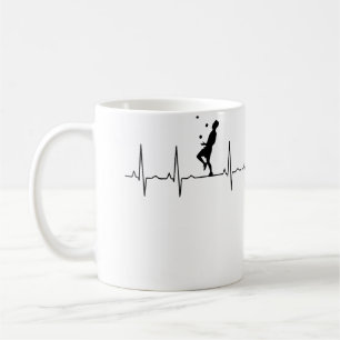 Frauen Jonglieren Herzschlag Jonglieren Kaffeetasse