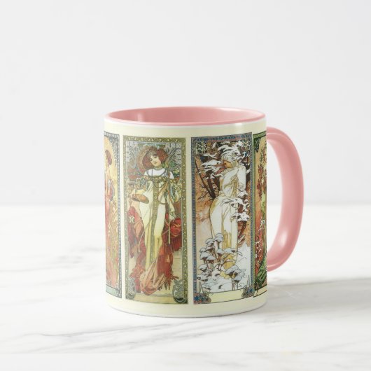 Frauen Jugendstil Vintag Tasse (VorderseiteRechts)