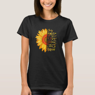 Frauen Juli Mädchen 1965 Geburtstag 57 Jahre alt M T-Shirt