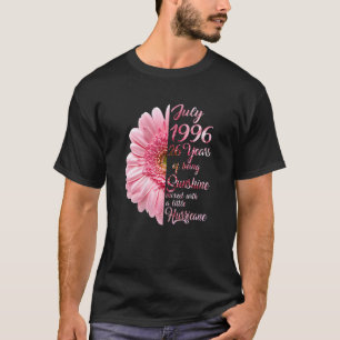 Frauen Juli Mädchen 1996 26 Jahre alt 26. Geburtst T-Shirt