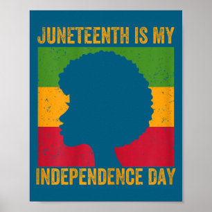 Frauen Juneteenth ist Unabhängigkeitstag - 19. Jun Poster