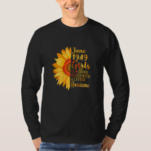 Frauen Juni Mädchen 1949 73. Geburtstag 73 Jahre O T-Shirt