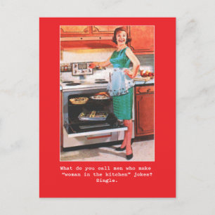 Frauen "Just for fun" Männerjokarte Postkarte