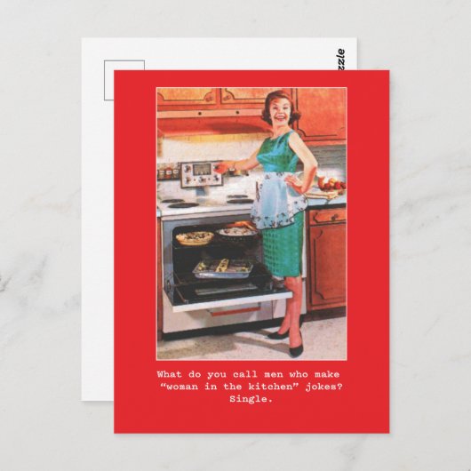 Frauen "Just for fun" Männerjokarte Postkarte (Vorne/Hinten)