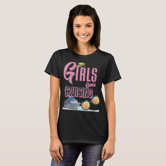 Frauen Jute Hat Girls Gone Cruise T-Shirt (Vorne ganz)