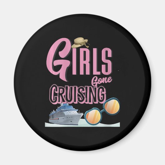 Frauen Jute Hat Girls Gone Cruising Magnet (Vorne)