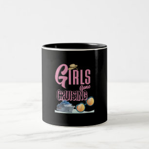 Frauen Jute Hat Girls Gone Cruising Zweifarbige Tasse