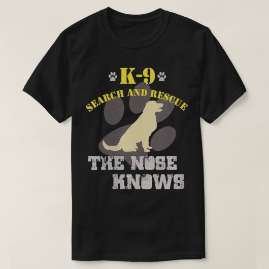 Frauen K9 Search Rescue Dog Team Golden Retriever T-Shirt (Design vorne)