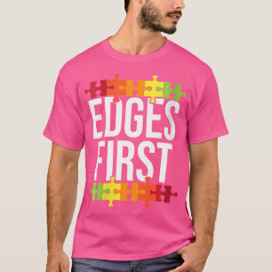 Frauen Kanten zuerst Komplexes Brettspiel Puzzler  T-Shirt