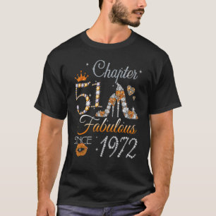 Frauen Kapitel 51 EST 1972 51 Jahre 51. Geburt T-Shirt