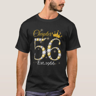 Frauen Kapitel 56 EST 1966 56 Jahre alt 56. Geburt T-Shirt