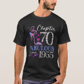 Frauen Kapitel 70 EST 1955 70 Jahre alt 70. Geburt T-Shirt (Vorderseite)