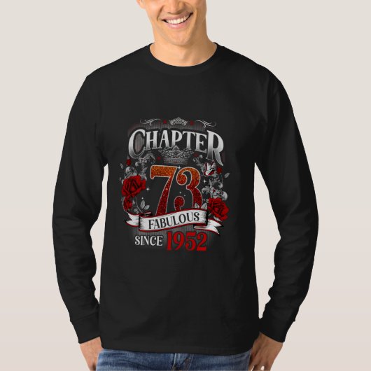 Frauen Kapitel 73 Fabulous seit 1952 73. Birthda T-Shirt (Vorderseite)
