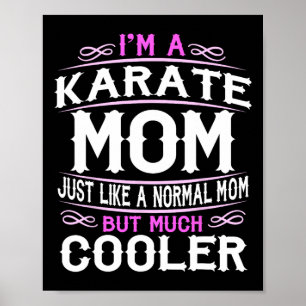 Frauen Karate Mama Mommy Mütter Day Poster