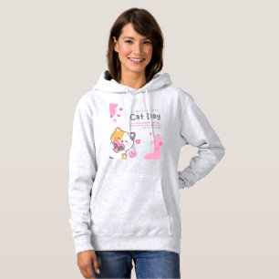 Frauen-Katze-T-Shirt Hoodie