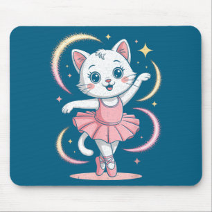 Frauen Katze Tutu Ballett Tanz Ballett Mousepad