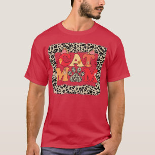 Frauen Katzenleoparden Mama Mama Katzenpfeffer T-Shirt