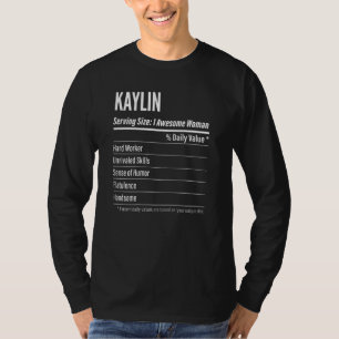 Frauen Kaylin ernährungsphysiologische Fakten für T-Shirt