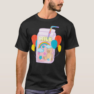 Frauen Kidcore Ästhetik Kawaii Milchkarton Alt in T-Shirt