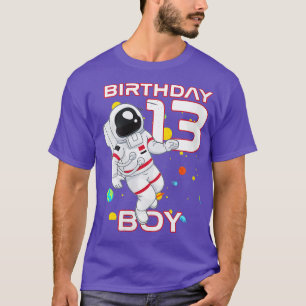 Frauen Kinder 13. Geburtstag Astronaut 13 Jahre al T-Shirt