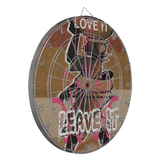 Frauen & Kinder Das Leben ist nicht fair; gewöhnen Dartscheibe (Vorderseite Links)