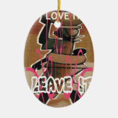 Frauen & Kinder Das Leben ist nicht fair; gewöhnen Keramikornament (Vorne)