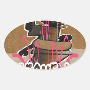 Frauen & Kinder Das Leben ist nicht fair; gewöhnen Ovaler Aufkleber