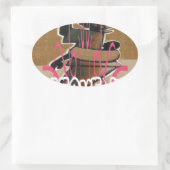 Frauen & Kinder Das Leben ist nicht fair; gewöhnen Ovaler Aufkleber (Tasche)