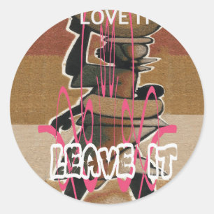 Frauen & Kinder Das Leben ist nicht fair; gewöhnen Runder Aufkleber