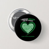 Frauen Kinder Grüne Geschenke Freunde Nierenerkran Button (Vorne & Hinten)