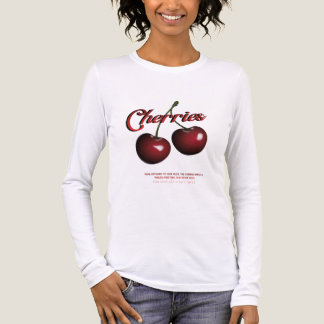 Frauen Kirschen Langarm-T-Shirt Tri-Blend Shirt