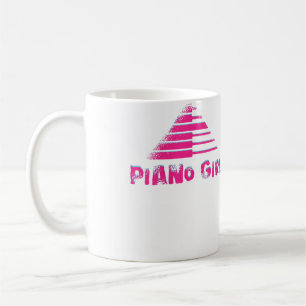 Frauen Klavier Mädchen Designs für Klavierspieler Kaffeetasse