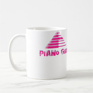 Frauen Klavier Mädchen Designs für Klavierspieler Kaffeetasse