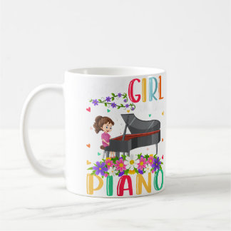 Frauen Klaviermusikliebhaber Nur Ein Mädchen Das K Kaffeetasse