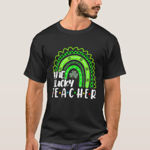 Frauen Kleeblätter Ein glücklicher Lehrer St Patri T-Shirt