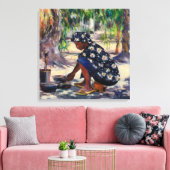 Frauen Kochen 2004 Leinwanddruck (Insitu (Wohnzimmer))