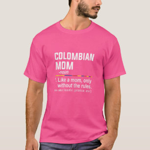 Frauen kolumbianische Mama Definition Mütter Tag M T-Shirt