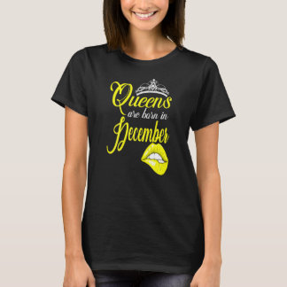 Frauen Königinnen Geboren im Dezember Capricorn Sa T-Shirt