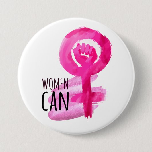 "Frauen können Solidarität" Button (Vorderseite)