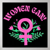 Frauen können weiblich poster (Vorne)