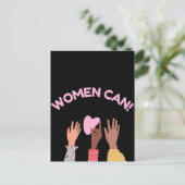 Frauen können weiblich postkarte (Stehend Vorderseite)