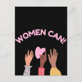 Frauen können weiblich postkarte (Vorderseite)