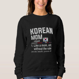 Frauen Koreanische Mutter Definition Muttertag Sweatshirt