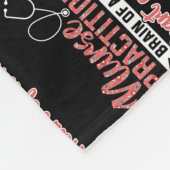 Frauen Krankenpfleger Gehirn eines Arztes Herz Fleecedecke (Ecke)