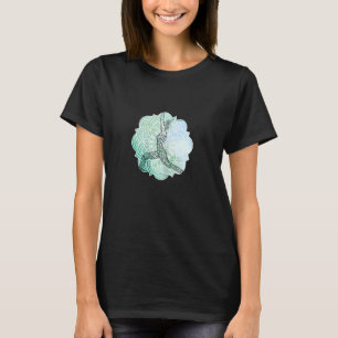 Frauen Krieger 1 Yoga und Meditation mit Mandala T-Shirt
