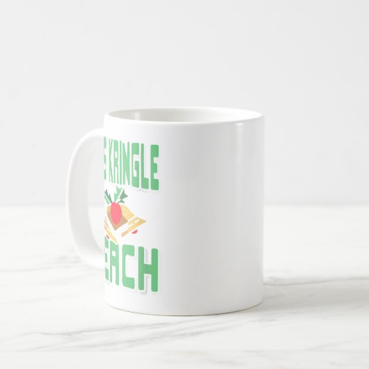Frauen Kris Kringle oder unterrichten Funny Holida Kaffeetasse (Vorderseite Links)