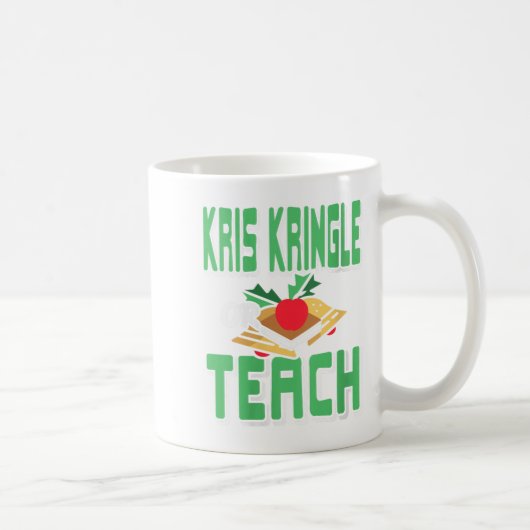 Frauen Kris Kringle oder unterrichten Funny Holida Kaffeetasse (Rechts)
